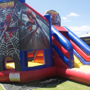 Spiderman Bouncy Castle Slide