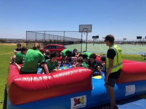 giant twister inflatable game