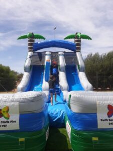 Double Lane Fun Slide - Front view 3