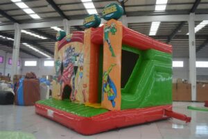 Justice League Bouncy Castle Side View