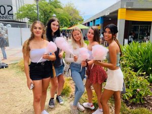 fairy floss at Curtin University O Week 2020