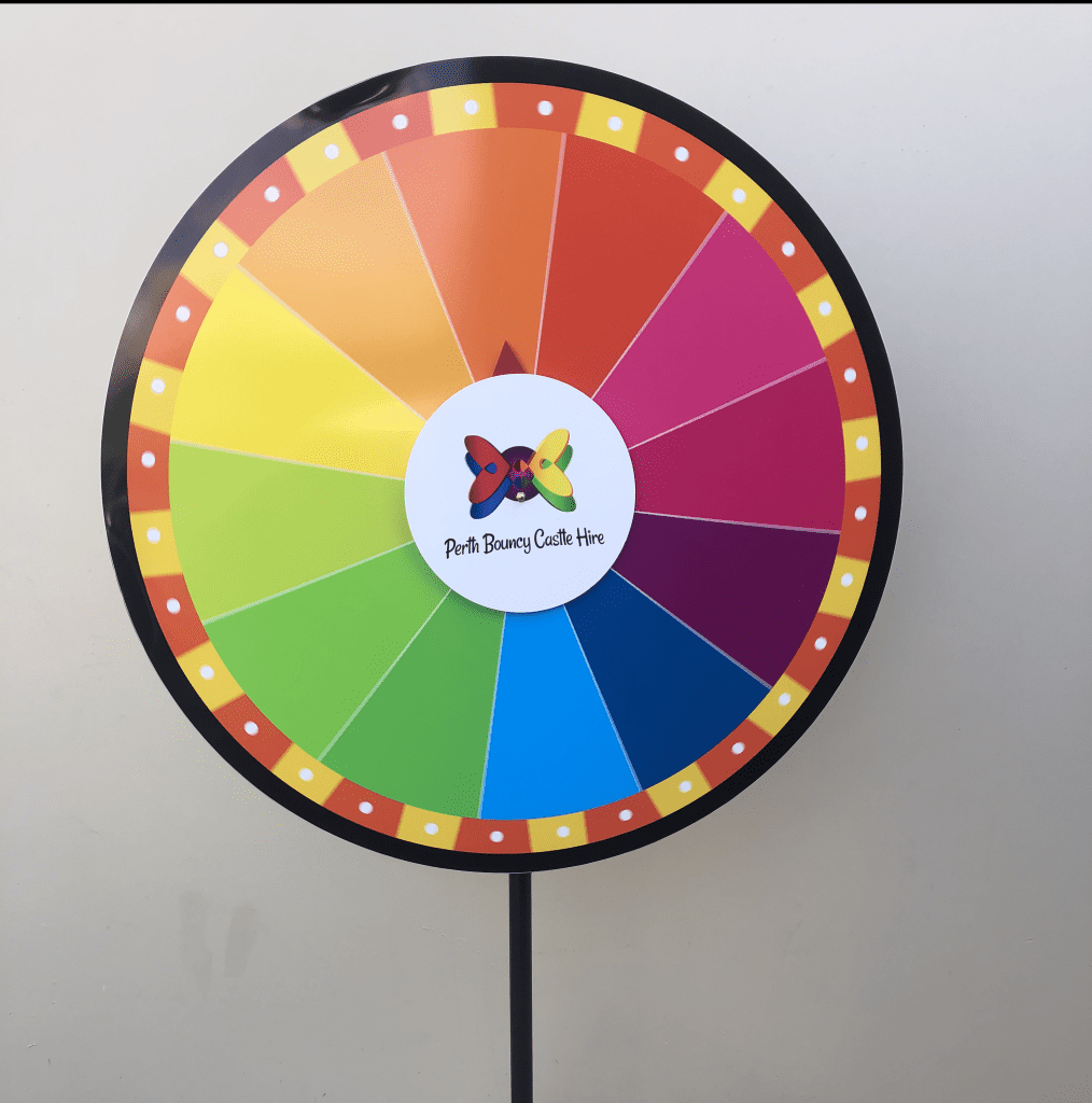 Large Spinning Wheel Perth Bouncy Castle Hire