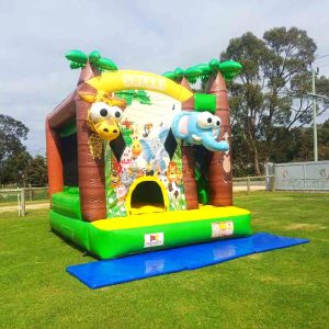 safari slide bouncy castle