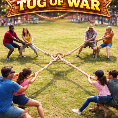 4 Way Tug Of War