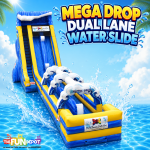 Mega Drop Dual Lane Water Slide