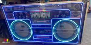 led boom box by perth bouncy castle hire (2)