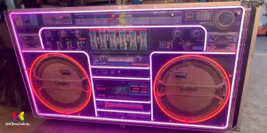 led boom box by perth bouncy castle hire