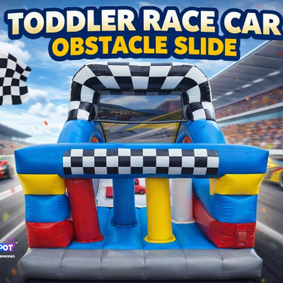 Toddlers Race Car Obstacle Slide