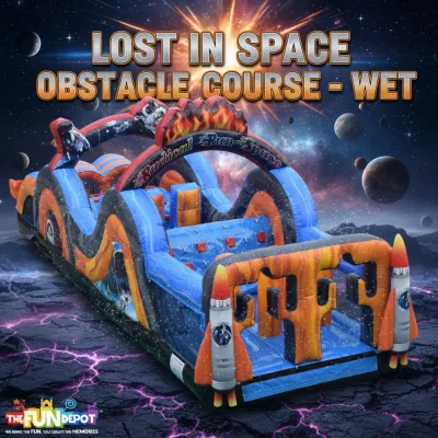 35m Lost in Space Obstacle Course – Wet
