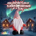 4m Inflatable Santa Gnome