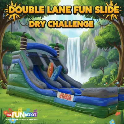 Double Lane Fun Slide – Dry
