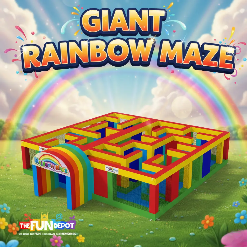 Giant Rainbow Maze