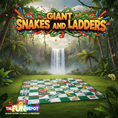 Giant Snakes and Ladders Board Game