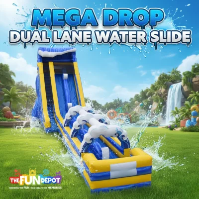 Mega Drop Dual Lane Water Slide