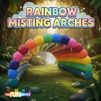 Rainbow Misting Arches