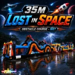 35m Lost in Space Obstacle Course – Wet