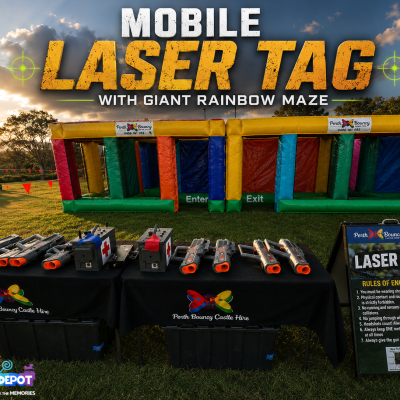 Mobile Laser Tag with Giant Rainbow Maze